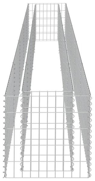 Gabionska sadilica od pocinčanog čelika 450 x 50 x 50 cm - 450 x 50 x 50 cm 1 450 x 50 x 50 cm