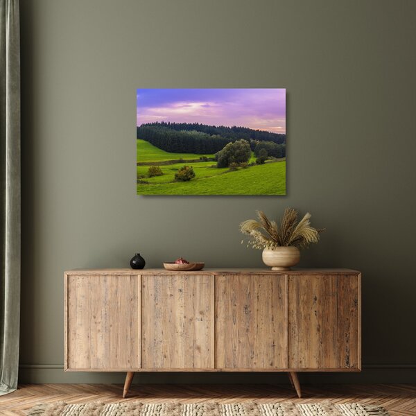 Staklena slika livade (70x50 cm)