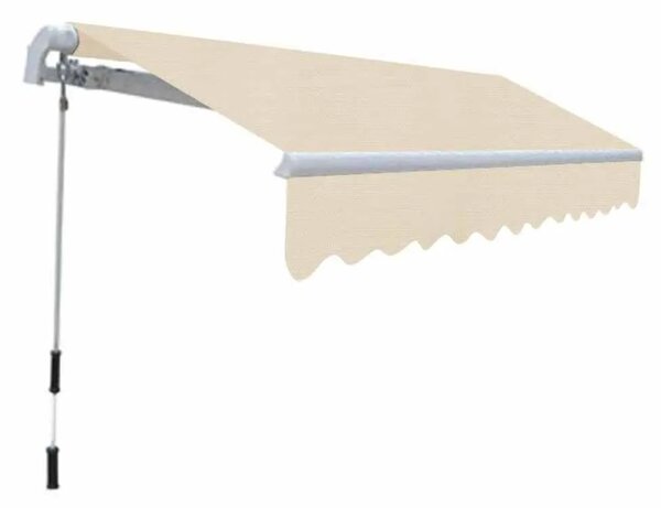 Sklopiva tenda na ručno upravljanje 300 cm krem - Krema 1 Krema
