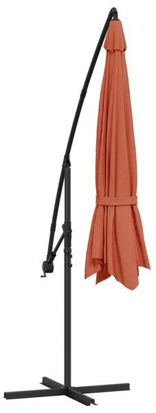 Konzolni vrtni suncobran s aluminijskim stupom 350 cm terakota - Terakota 1 Terakota