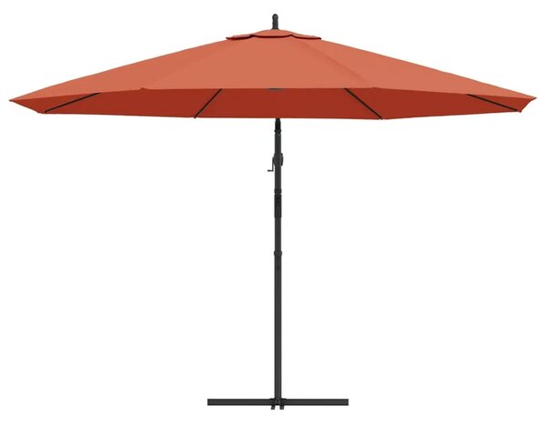 Konzolni vrtni suncobran s aluminijskim stupom 350 cm terakota - Terakota 1 Terakota