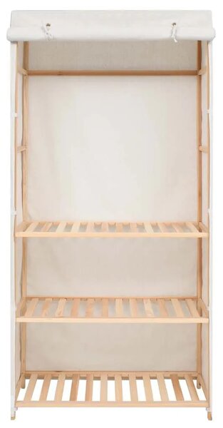 Ormar za odjeću s 3 razine 79 x 40 x 170 cm - Bijela 1 1 Bijela