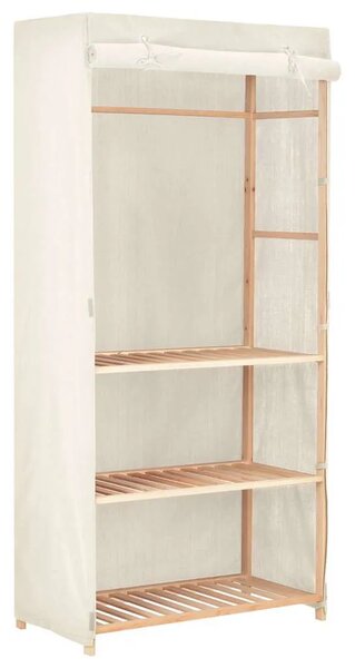Ormar za odjeću s 3 razine 79 x 40 x 170 cm - Bijela 1 1 Bijela