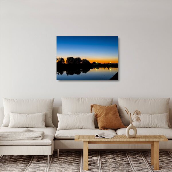 Staklena slika zalaska sunca (70x50 cm)