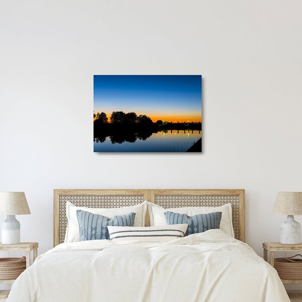 Staklena slika zalaska sunca (70x50 cm)