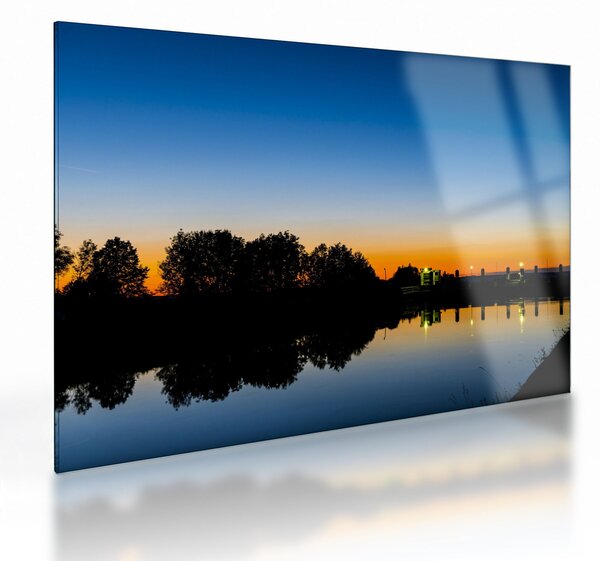 Staklena slika zalaska sunca (70x50 cm)