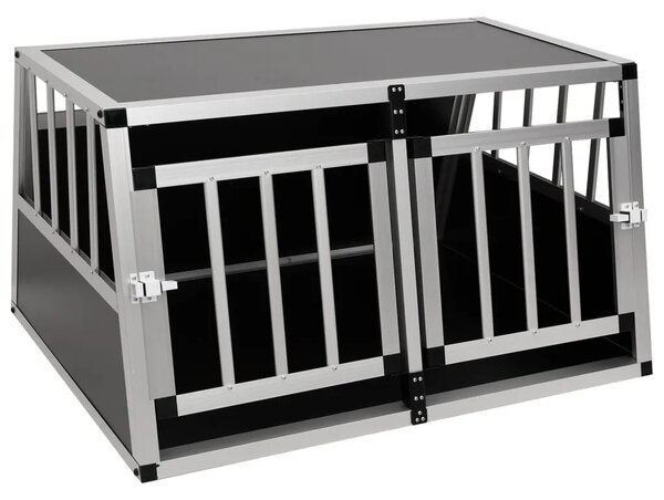 Kavez za pse s dvostrukim vratima 89 x 69 x 50 cm - 89 x 69 x 50 cm 89 x 69 x 50 cm