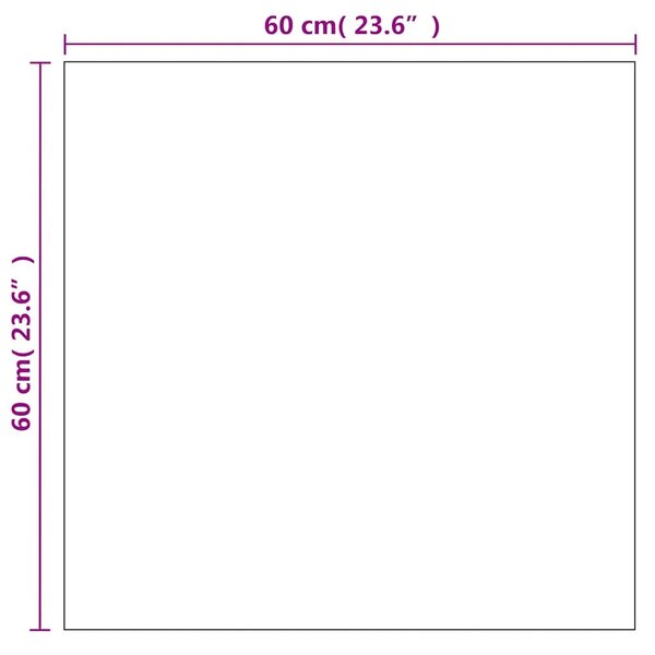 Zidno ogledalo 60 x 60 cm červrtasto stakleno - 60 x 60 cm 1 bez LED svjetala 60 x 60 cm