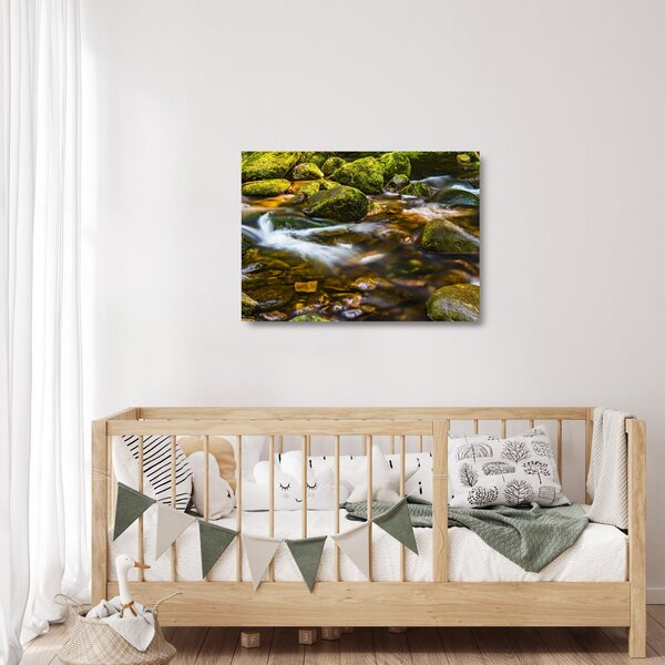 Staklena slika potoka (70x50 cm)