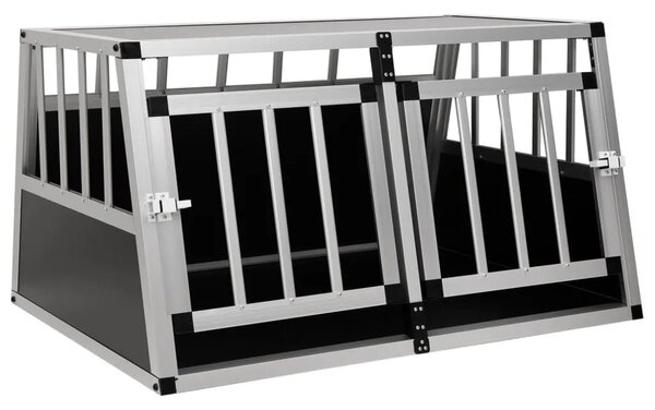 Kavez za pse s dvostrukim vratima 89 x 69 x 50 cm - 89 x 69 x 50 cm 89 x 69 x 50 cm