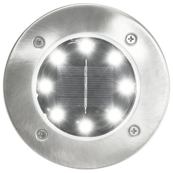 Solarne podne svjetiljke 8 kom s LED žaruljama bijele - Bijela 8 1 Bijela