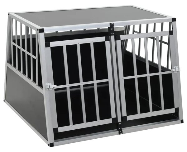 Kavez za pse s dvostrukim vratima 94 x 88 x 69 cm - 94 x 88 x 69 cm 94 x 88 x 69 cm