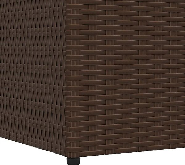 Vrtna kutija za pohranu smeđa 150 x 100 x 100 cm od poliratana - Smeđa Smeđa