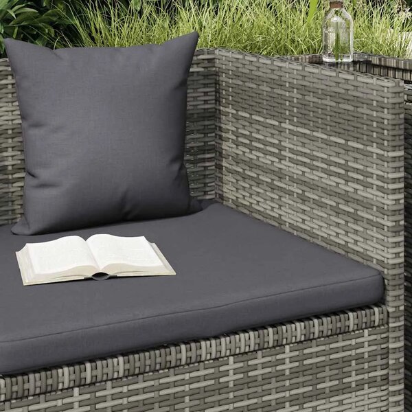 Vrtni ležaj sivi 200 x x 60 cm od poliratana - Siva 1 Siva
