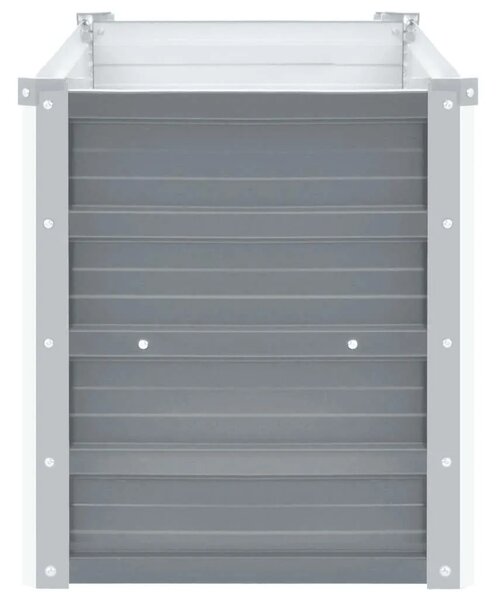 Vrtna sadilica od pocinčanog čelika 160 x 40 x 45 cm siva - Siva 160 x 40 x 45 cm 1 160 x 40 x 45 cm