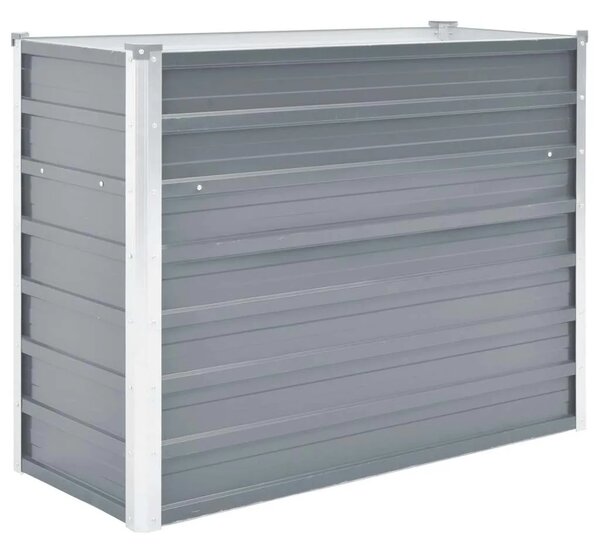 Vrtna sadilica od pocinčanog čelika 100 x 40 x 77 cm siva - Siva 100 x 40 x 77 cm 1 100 x 40 x 77 cm