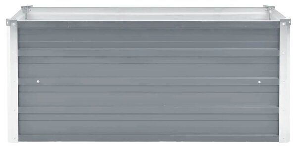Vrtna sadilica od pocinčanog čelika 100 x 40 x 45 cm siva - Siva 100 x 40 x 45 cm 1 100 x 40 x 45 cm