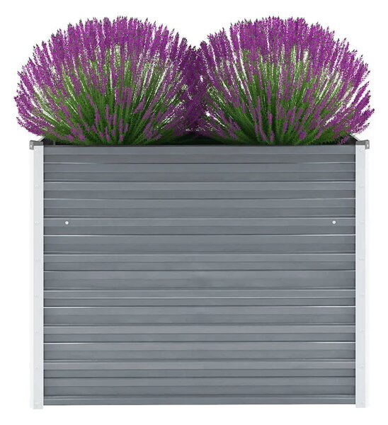 Vrtna sadilica od pocinčanog čelika 100 x 40 x 77 cm siva - Siva 100 x 40 x 77 cm 1 100 x 40 x 77 cm