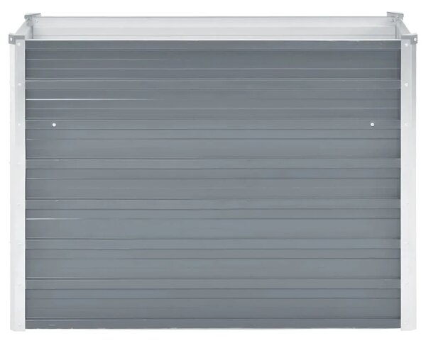 Vrtna sadilica od pocinčanog čelika 100 x 40 x 77 cm siva - Siva 100 x 40 x 77 cm 1 100 x 40 x 77 cm