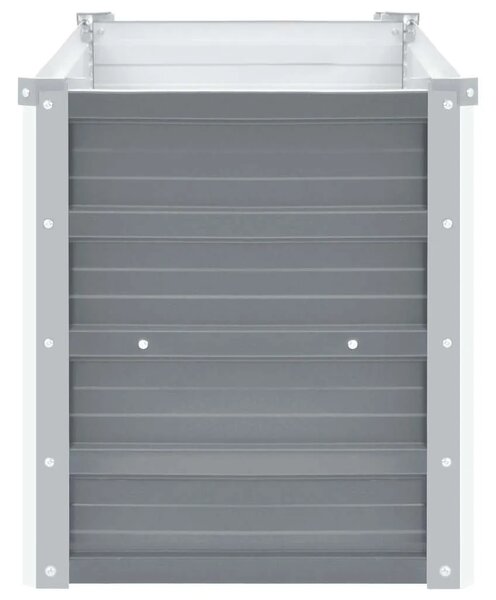 Vrtna sadilica od pocinčanog čelika 100 x 40 x 45 cm siva - Siva 100 x 40 x 45 cm 1 100 x 40 x 45 cm