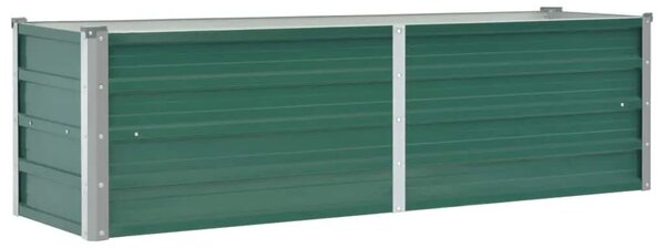 Vrtna sadilica od pocinčanog čelika 160 x 40 x 45 cm zelena - Zelena 160 x 40 x 45 cm 1 160 x 40 x 45 cm