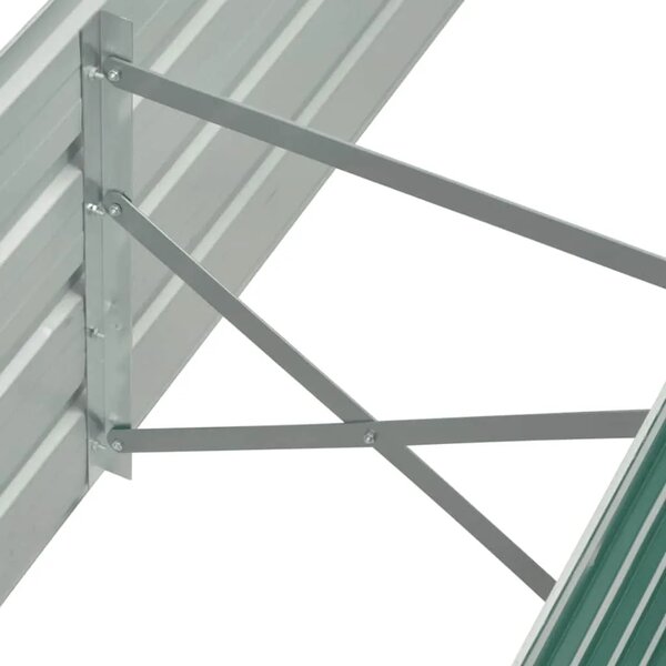 Vrtna sadilica od pocinčanog čelika 160 x 40 x 45 cm zelena - Zelena 160 x 40 x 45 cm 1 160 x 40 x 45 cm