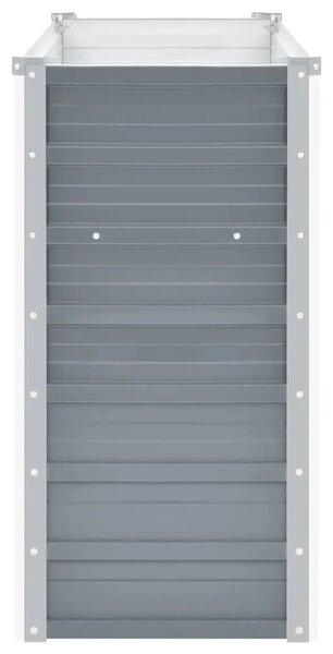 Vrtna sadilica od pocinčanog čelika 100 x 40 x 77 cm siva - Siva 100 x 40 x 77 cm 1 100 x 40 x 77 cm