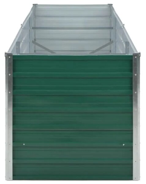 Vrtna sadilica od pocinčanog čelika 240 x 80 x 77 cm zelena - Zelena 240 x 80 x 77 cm 1 240 x 80 x 77 cm