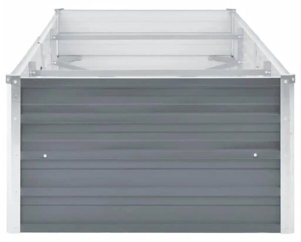 Vrtna sadilica od pocinčanog čelika 240 x 80 x 45 cm siva - Siva 240 x 80 x 45 cm 1 240 x 80 x 45 cm