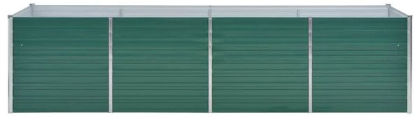Vrtna sadilica od pocinčanog čelika 320 x 80 x 77 cm zelena - Zelena 320 x 80 x 77 cm 1 320 x 80 x 77 cm