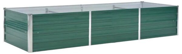 Vrtna sadilica od pocinčanog čelika 240 x 80 x 45 cm zelena - Zelena 240 x 80 x 45 cm 1 240 x 80 x 45 cm