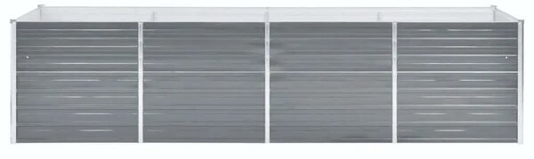 Vrtna sadilica od pocinčanog čelika 320 x 80 x 77 cm siva - Siva 320 x 80 x 77 cm 1 320 x 80 x 77 cm