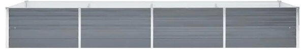 Vrtna sadilica od pocinčanog čelika 320 x 80 x 45 cm siva - Siva 320 x 80 x 45 cm 1 320 x 80 x 45 cm