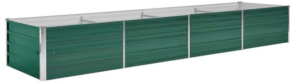 Vrtna sadilica od pocinčanog čelika 320 x 80 x 45 cm zelena - Zelena 320 x 80 x 45 cm 1 320 x 80 x 45 cm