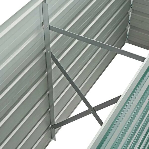 Vrtna sadilica od pocinčanog čelika 160 x 40 x 77 cm zelena - Zelena 160 x 40 x 77 cm 1 160 x 40 x 77 cm