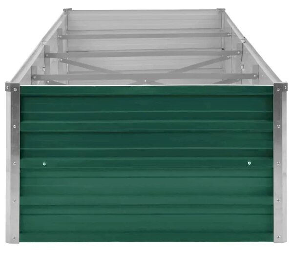 Vrtna sadilica od pocinčanog čelika 320 x 80 x 45 cm zelena - Zelena 320 x 80 x 45 cm 1 320 x 80 x 45 cm