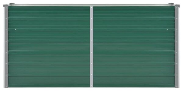 Vrtna sadilica od pocinčanog čelika 160 x 40 x 77 cm zelena - Zelena 160 x 40 x 77 cm 1 160 x 40 x 77 cm