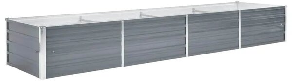 Vrtna sadilica od pocinčanog čelika 320 x 80 x 45 cm siva - Siva 320 x 80 x 45 cm 1 320 x 80 x 45 cm