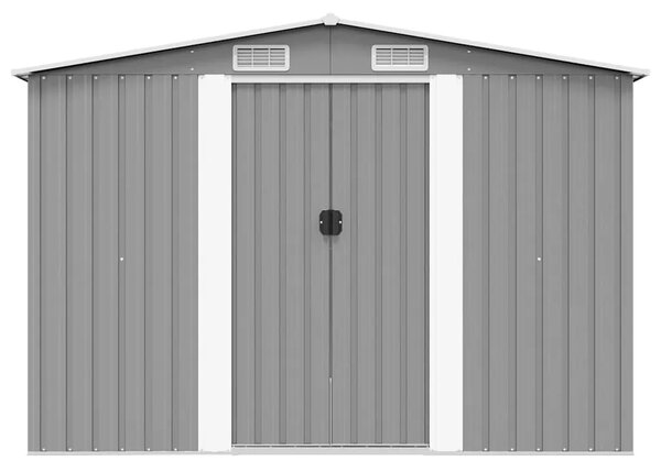 Vrtna kućica - Vrtno spremište 257 x 298 x 178 cm metalno sivo - Siva 257 x 298 x 178 cm 1 Siva