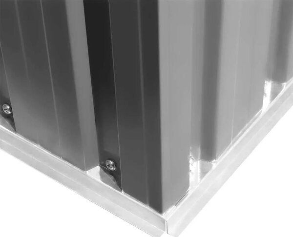 Vrtna kućica - Vrtno spremište 257 x 298 x 178 cm metalno sivo - Siva 257 x 298 x 178 cm 1 Siva