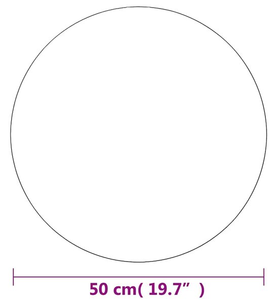 Zidno ogledalo 50 cm okruglo stakleno - Φ 50 cm 1 bez LED svjetala Φ 50 cm