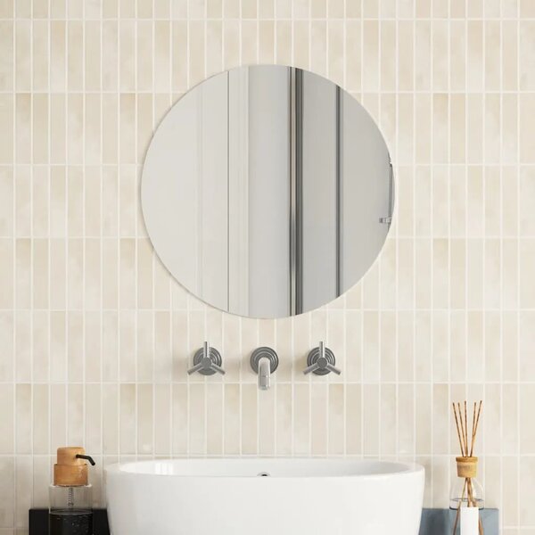 Zidno ogledalo 50 cm okruglo stakleno - Φ 50 cm 1 bez LED svjetala Φ 50 cm