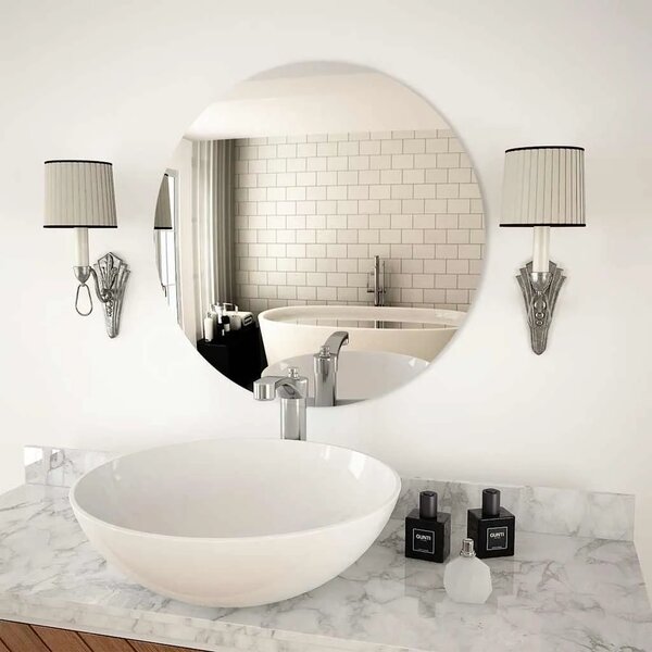 Zidno ogledalo 60 cm okruglo stakleno - Φ 60 cm 1 bez LED svjetala Φ 60 cm