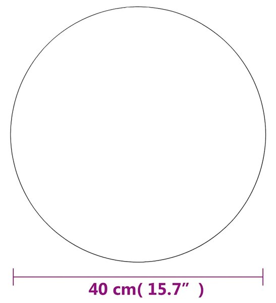 Zidno ogledalo 40 cm okruglo stakleno - Φ 40 cm 1 bez LED svjetala Φ 40 cm