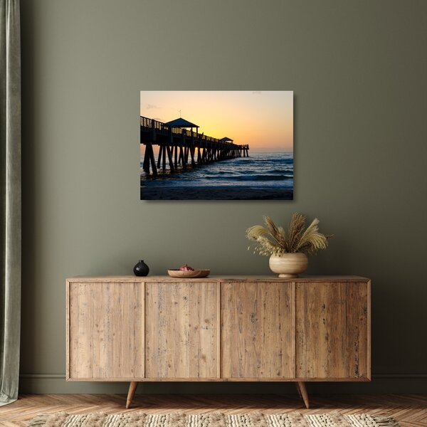 Staklena slika plaže (70x50 cm)