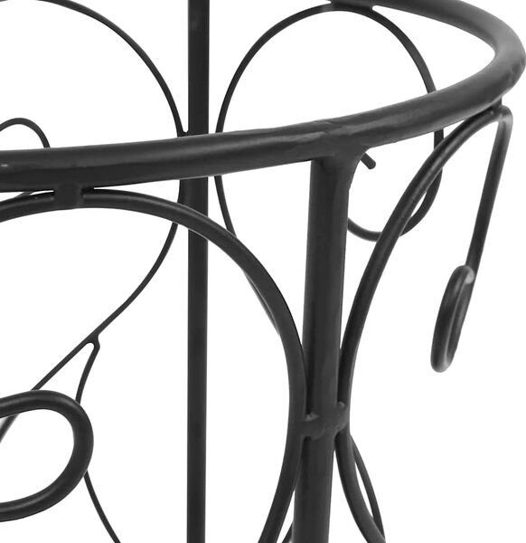 Stalak za kišobrane vintage stil od metala 26 x 46 cm crni