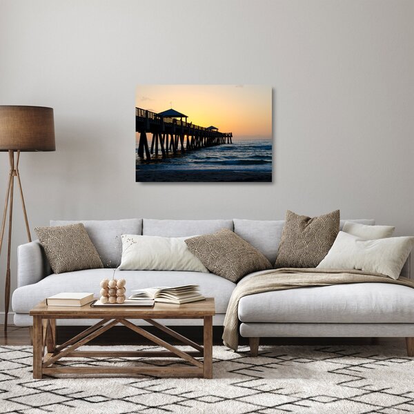 Staklena slika plaže (70x50 cm)