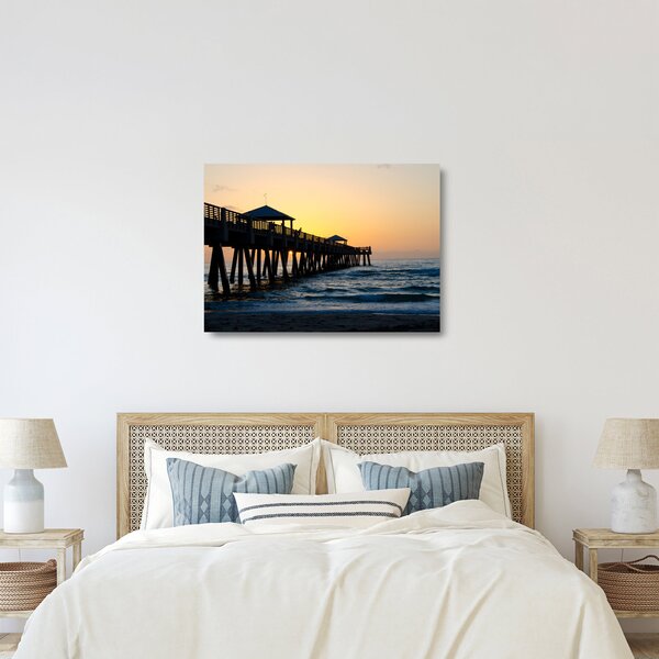 Staklena slika plaže (70x50 cm)