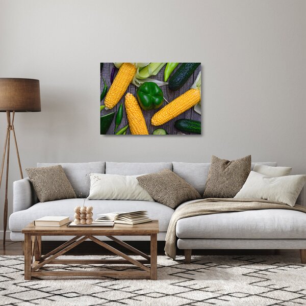 Staklena slika povrća (70x50 cm)