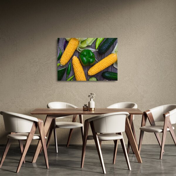 Staklena slika povrća (70x50 cm)